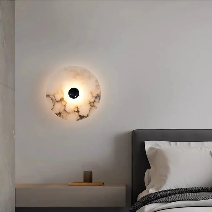 Moonshade Natural Marble Wall Sconce.