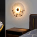 Moonshade Natural Marble Disc Wall Sconce.