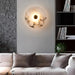 Moonshade Natural Marble Disc Wall Sconce.