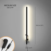 Sasaki Minimalist Line LED Wall Light With Wall Plug-DWHOME