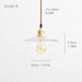 Petunia Glass Mid Century Brass Pendant Light.