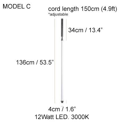 Solo Minimalist Strip Line Pendant Light.