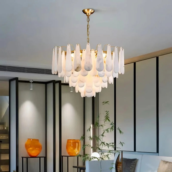Moonshade Marble Chandelier-DWHOME