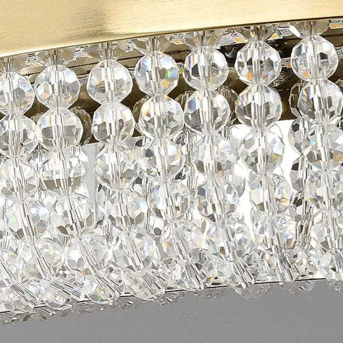 Bergamo Collection Modern Crystal Chandelier.