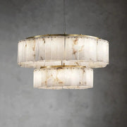 2-Tier Natural Marble Modern Chandelier-DWHOME