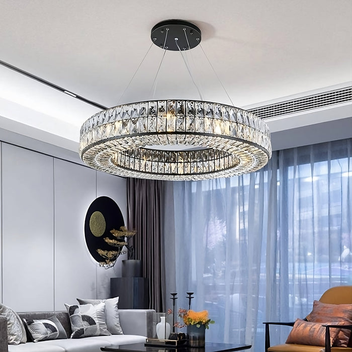 Bacci Crystal Modern Chandelier.