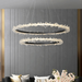 Capri 2-Tier Crystal Ring Chandelier.