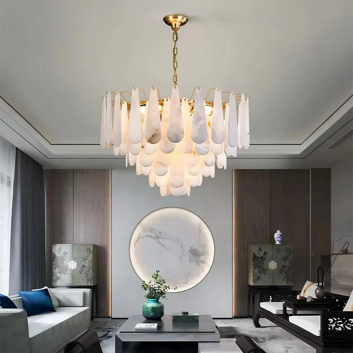 Moonshade Marble Chandelier-DWHOME