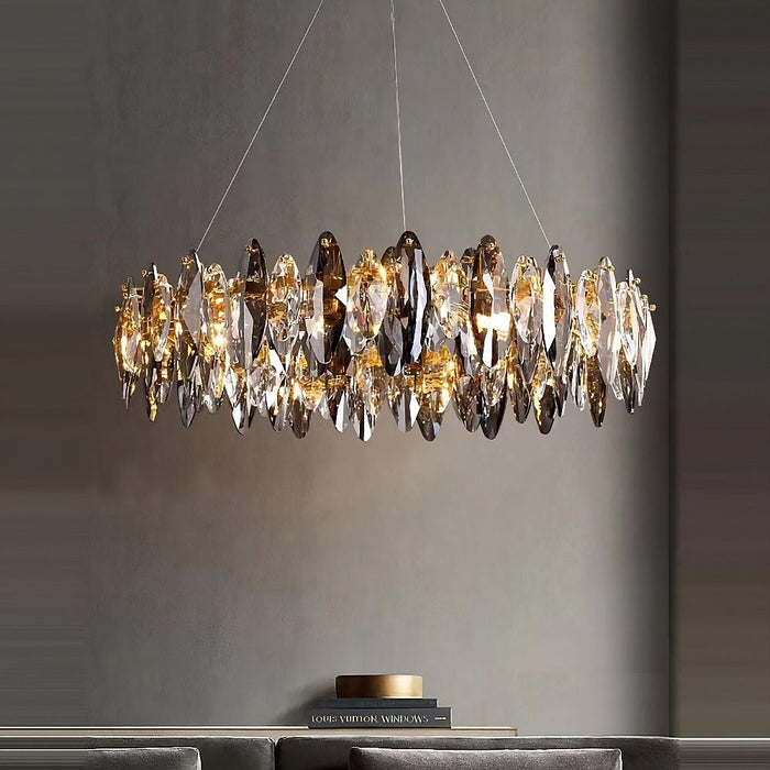 Lazzo Modern Crystal Chandelier.