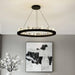 Villa Collection Crystal Wheel Chandelier.