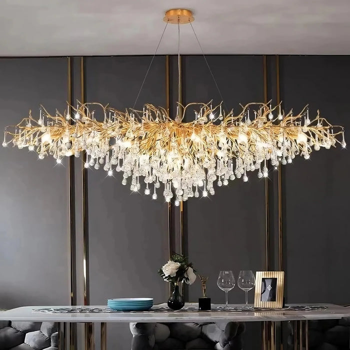 62" Albero Dining Room Crystal Chandelier.