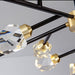 Bari Crystal Branch Chandelier, Black.