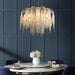 Cadena Chain Tassel Modern Chandelier.