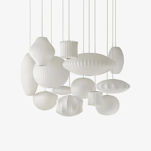 Bubble Mulberry Silk Pendant Lamp-DWHOME