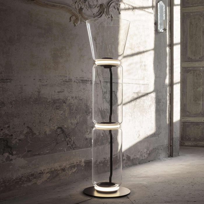 Bamboo Glass Floor Lamp - DWHOME