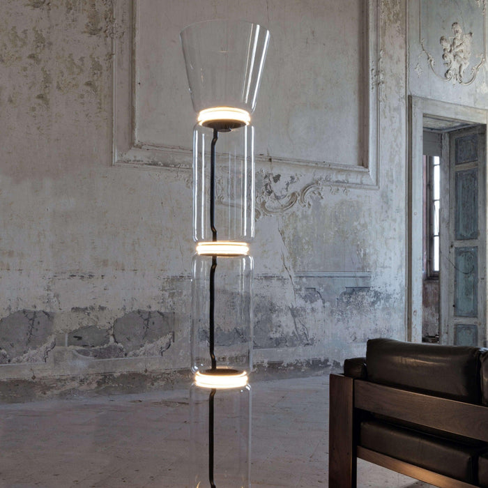 Bamboo Glass Floor Lamp - DWHOME