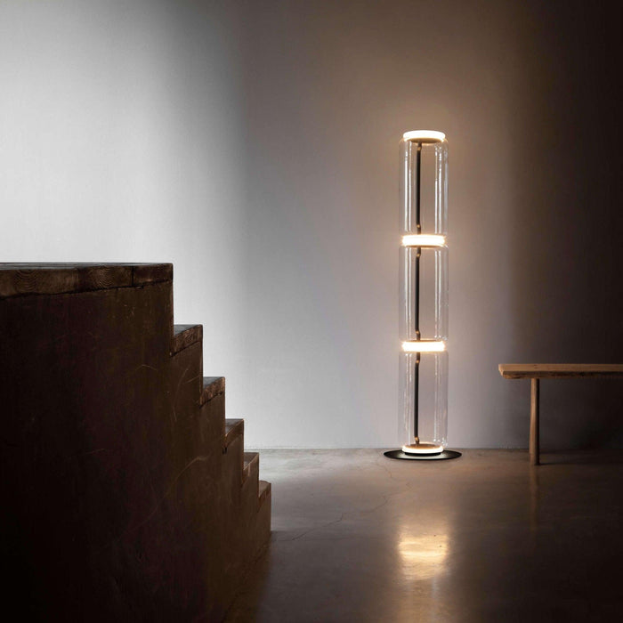 Bamboo Glass Floor Lamp - DWHOME