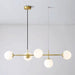 Olive Tree 5 Head Branch Milky Glass Kitchen Island Pendant Light.