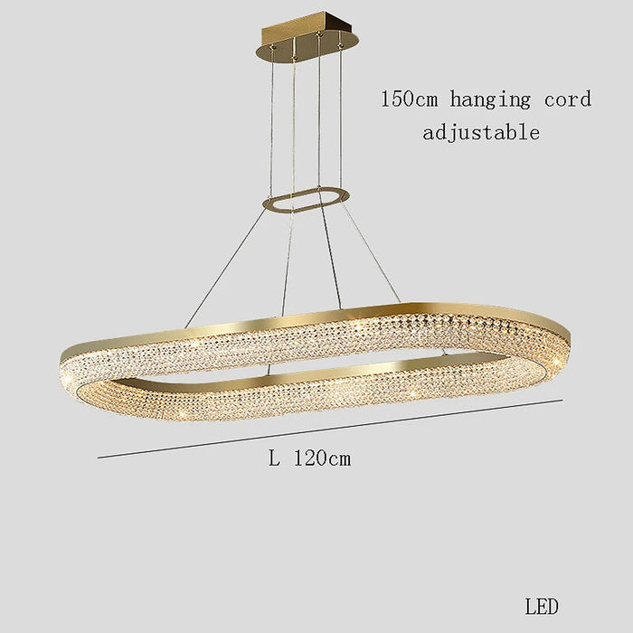 Bergamo Crystal Dining Room Chandelier-DWHOME