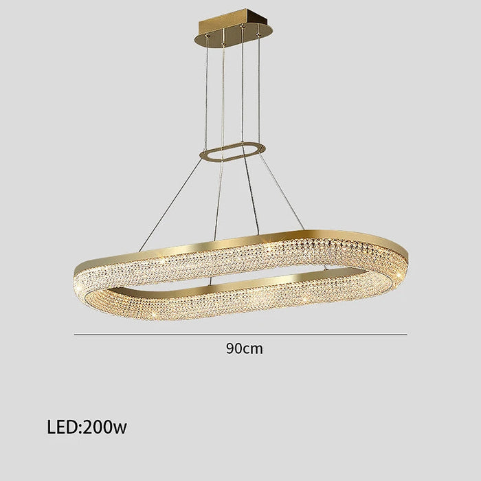 Bergamo Crystal Dining Room Chandelier-DWHOME