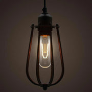 Pear Caged Bulb Industrial Pendant Light-DWHOME