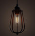 Pear Caged Bulb Industrial Pendant Light.