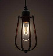 Pear Caged Bulb Industrial Pendant Light-DWHOME