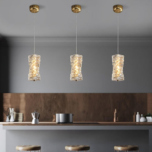 Bacci Crystal Pendant Light Fixture.