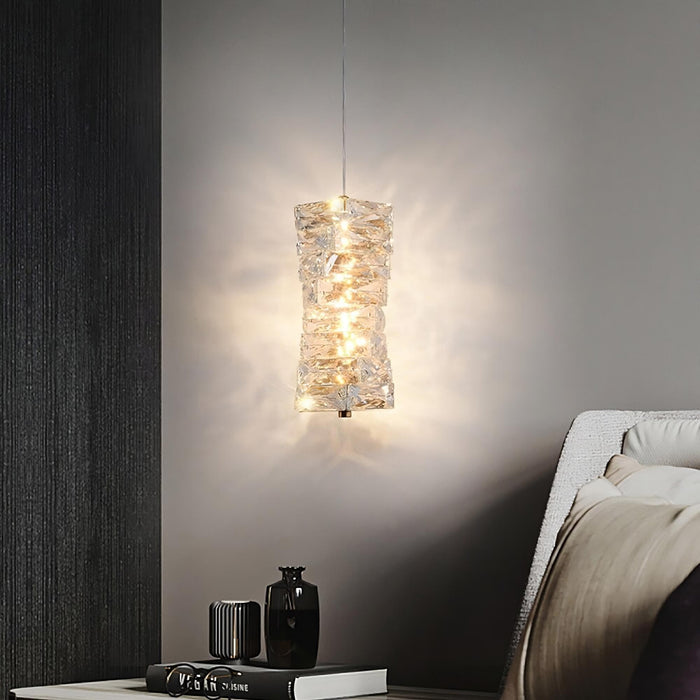 Bacci Crystal Pendant Light Fixture-DWHOME