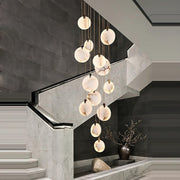 Moonshade Natural Marble Pendant Light Fixture-DWHOME