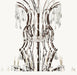 IRON & CRYSTAL ROUND CHANDELIER-DWHOME