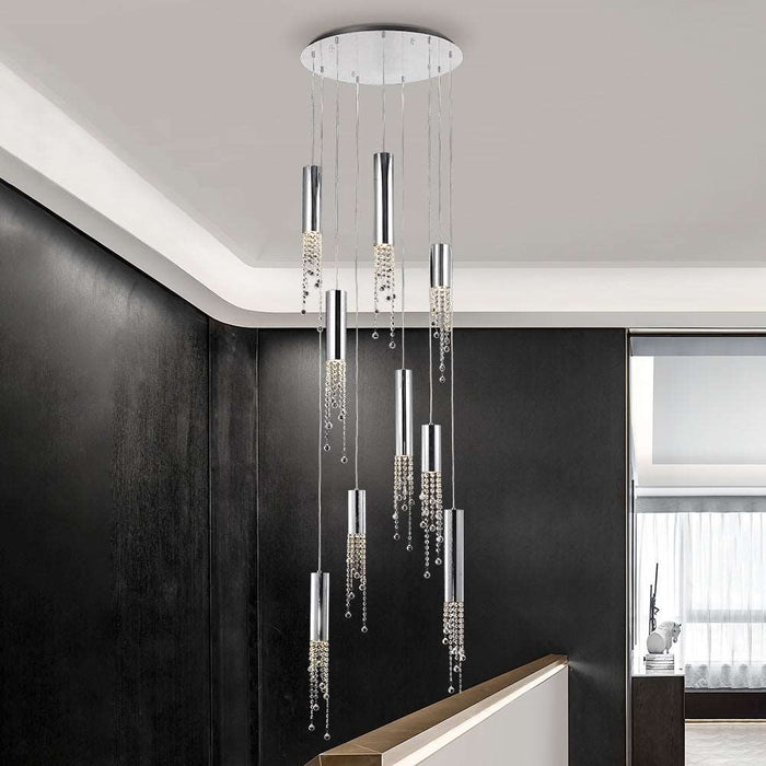 Canali Modern Crystal Pendant Chandelier.