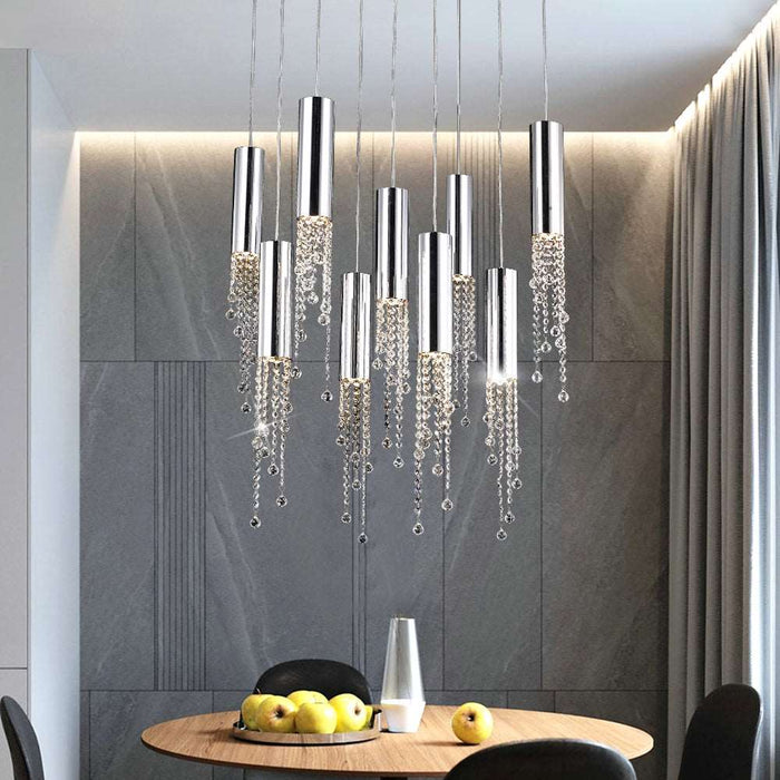 Canali Modern Crystal Pendant Chandelier.