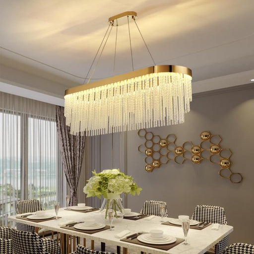 Ivetri Glass Modern Chandelier.