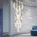 La Barra Duplex Staircase Foyer Chandelier.