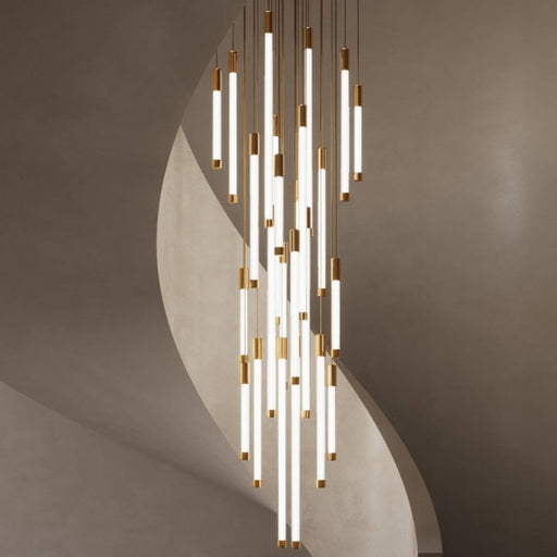 La Barra Duplex Staircase Foyer Chandelier.