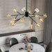 Diamante Crystal Chandelier, Black-DWHOME