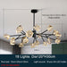 Diamante Crystal Chandelier, Black-DWHOME
