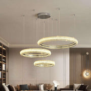 Bergamo 3-Ring Crystal Chandelier-DWHOME