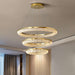 Bergamo 3-Tier Crystal Ring Chandelier.