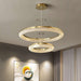 Bergamo Double Ring Crystal Chandelier.