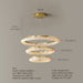 Bergamo 3-Tier Crystal Ring Chandelier.