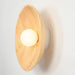 Longleaf Wooden Plate Simple and Elegant Wall Light.