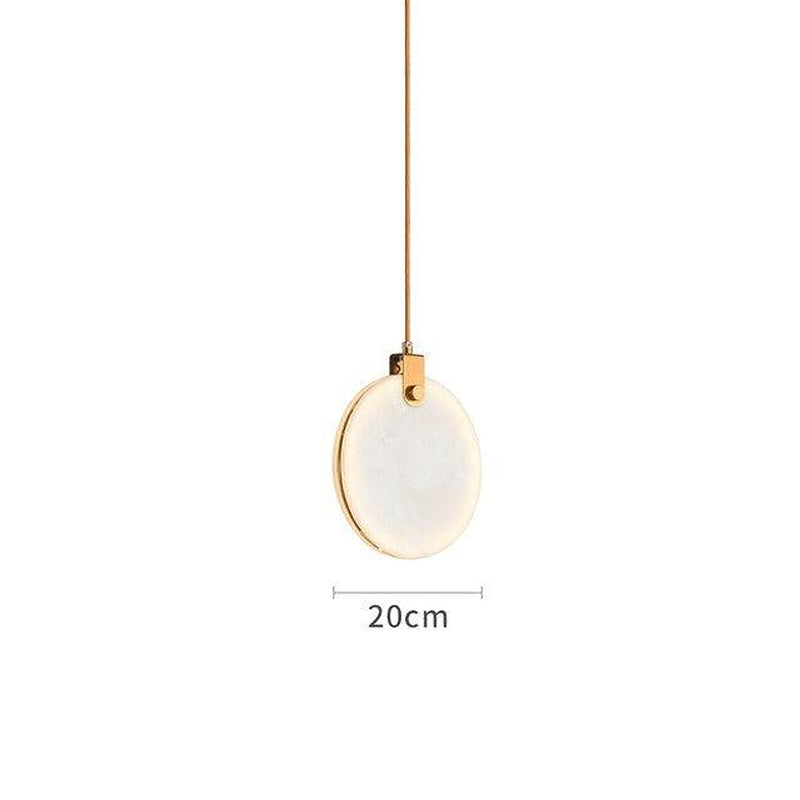 Moonshade Natural Marble Kitchen Island Light Fixture-DWHOME