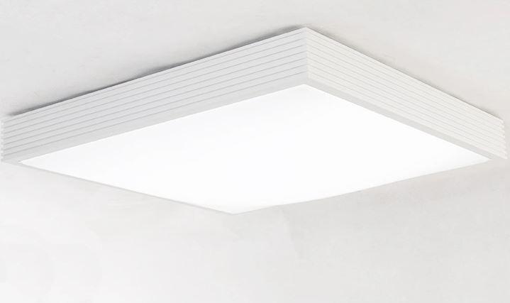 KAY Ridged Square Case Ceiling Lamp.