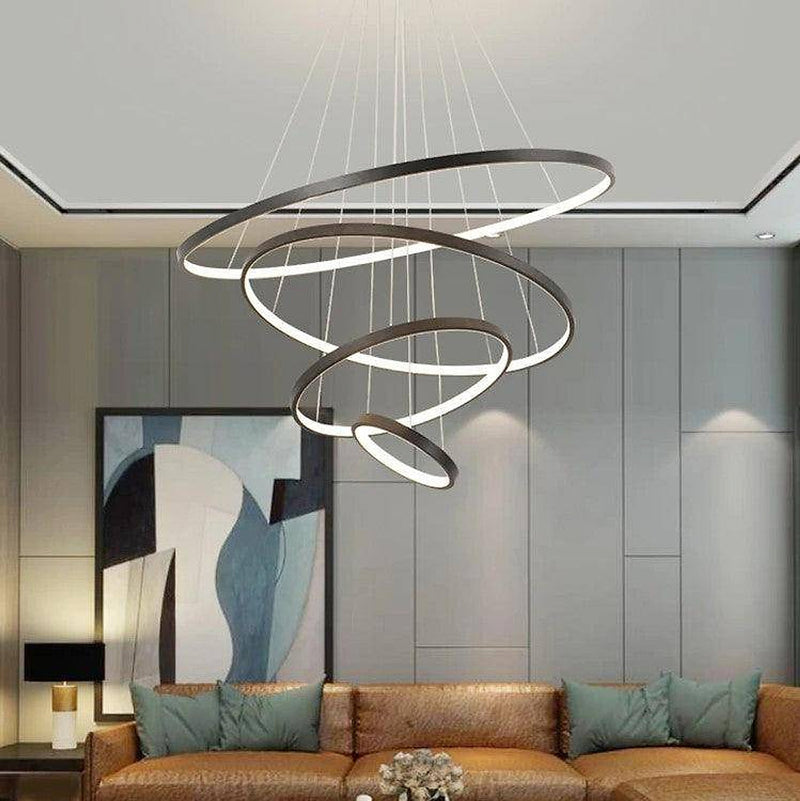 Chandelier à anneaux-DWHOME