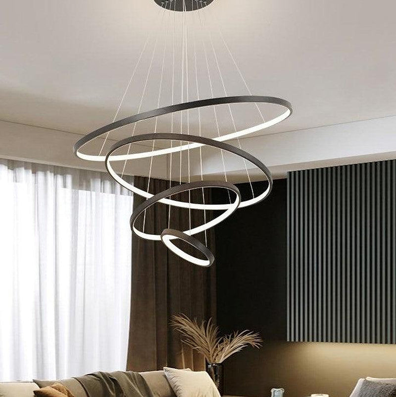 Chandelier à anneaux-DWHOME