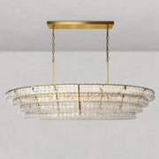Ghiaccio Oval Chandelier 54''65''-DWHOME