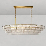 Ghiaccio Oval Chandelier 54''65''-DWHOME