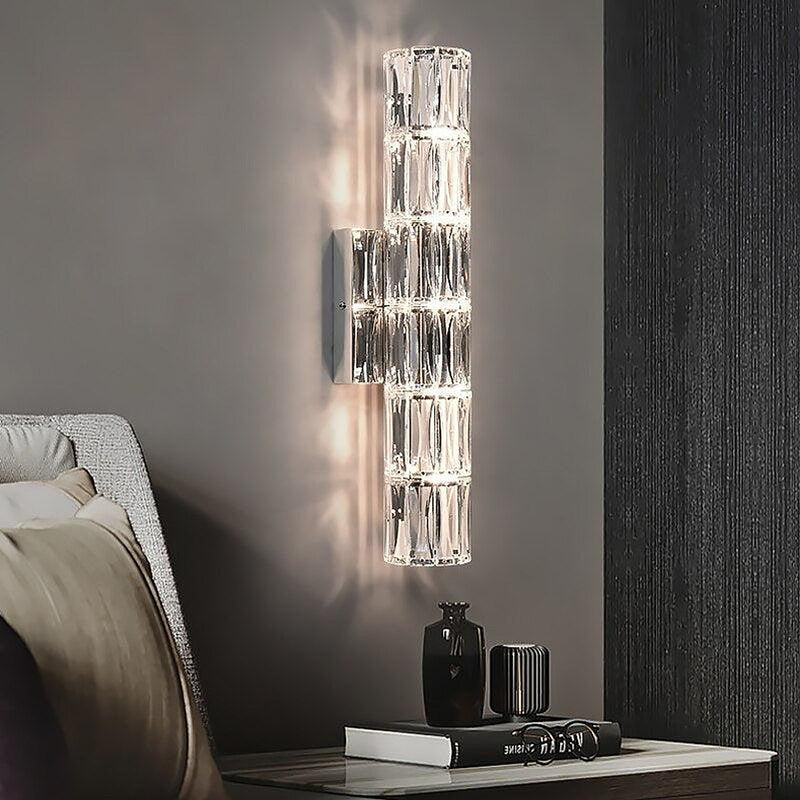 Bacci Indoor Crystal Wall Sconce-DWHOME